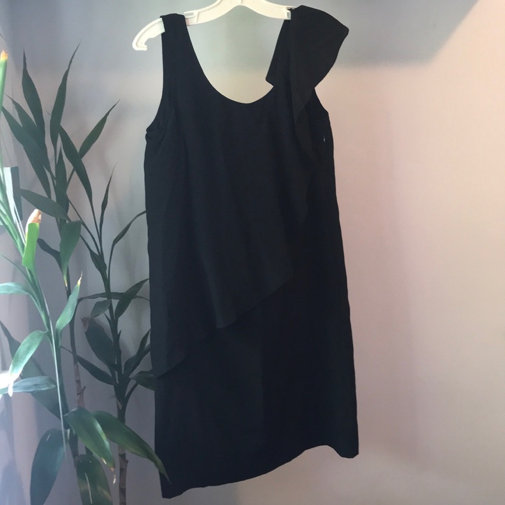 See by CHLOÉ silk asymmetrical dress LBD *Like New